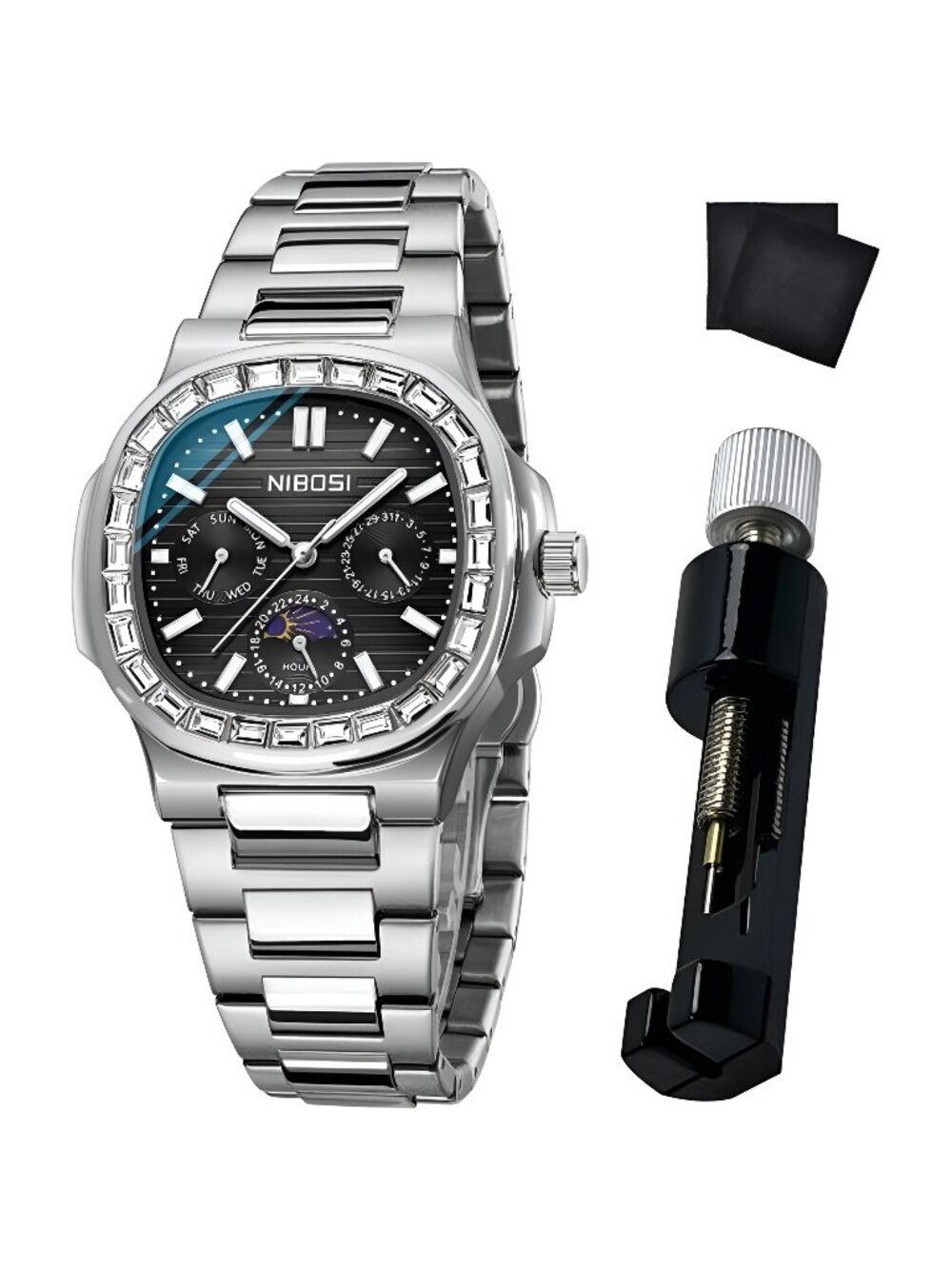 Men's Watches - Analog Quartz Chronograph Watch for Men, Waterproof